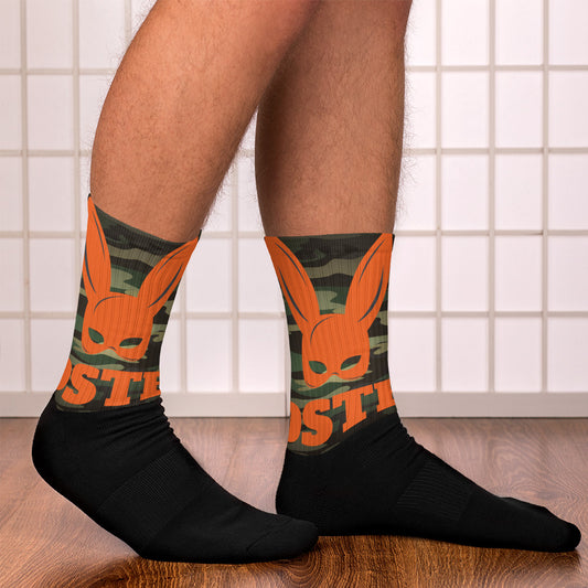 DSTB Daddy's Secret Tool Box Camo Rabbit Logo Socks