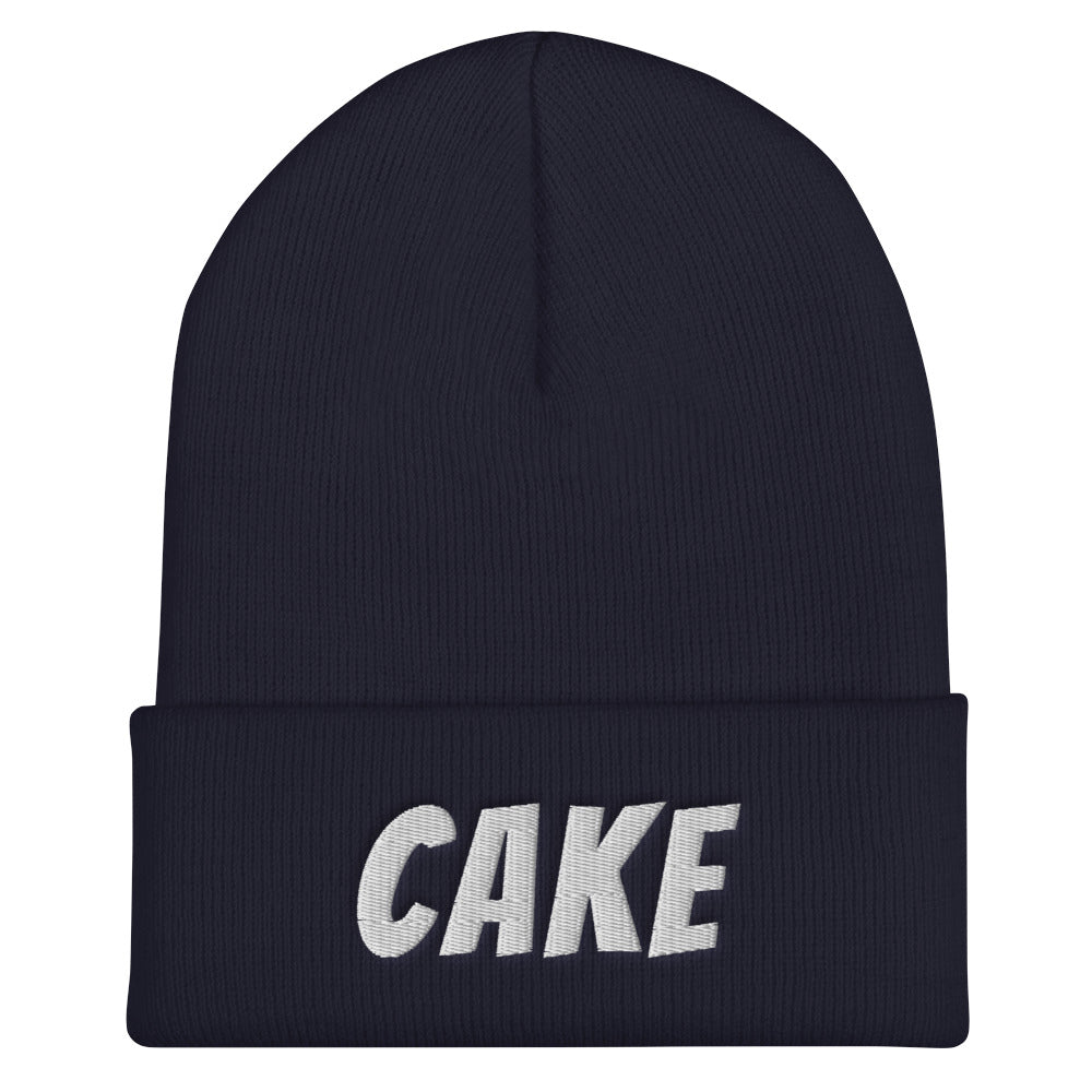 Cake beanie. Cake hat. Cake for your head. Head case. Hats for all seasons. Hats for men. Hats for women. Beanies for men. Beanies for women. Beanies for snowboarders. Snowboarder beanies.