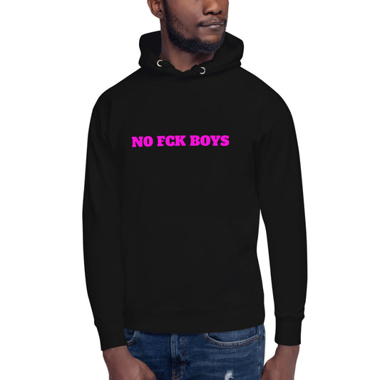 No Fuck Boys allowed. Keep the fuck boys over there. Don't bring no fuck boys over here. No fuck boys hoodie. Fuck boys hoodie. No Fuck boys makes a great gift. No Fuck Boys Hot pink hoodie.