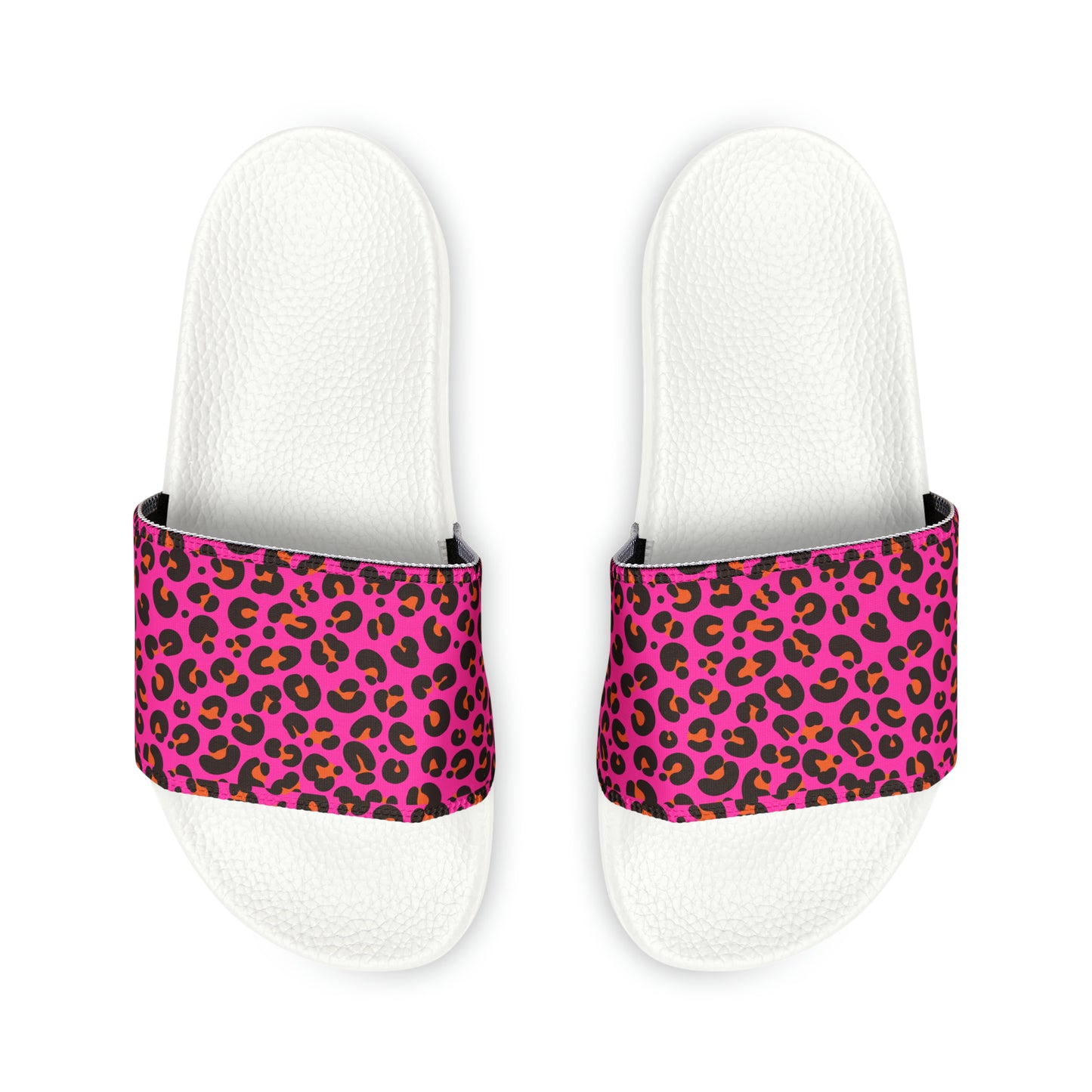 Pink Leopard Slide Sandals