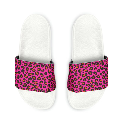 Pink Leopard Slide Sandals