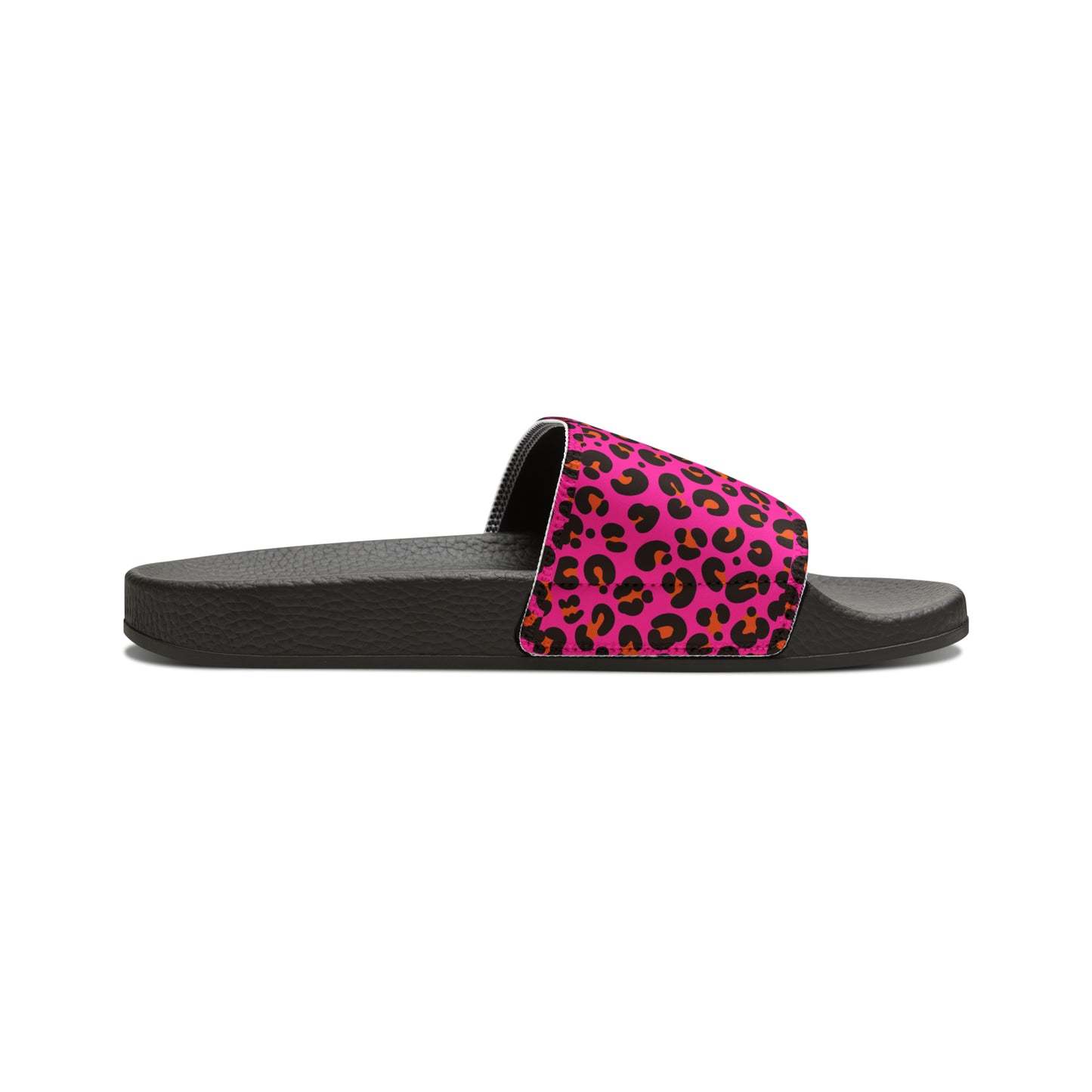 Pink Leopard Slide Sandals