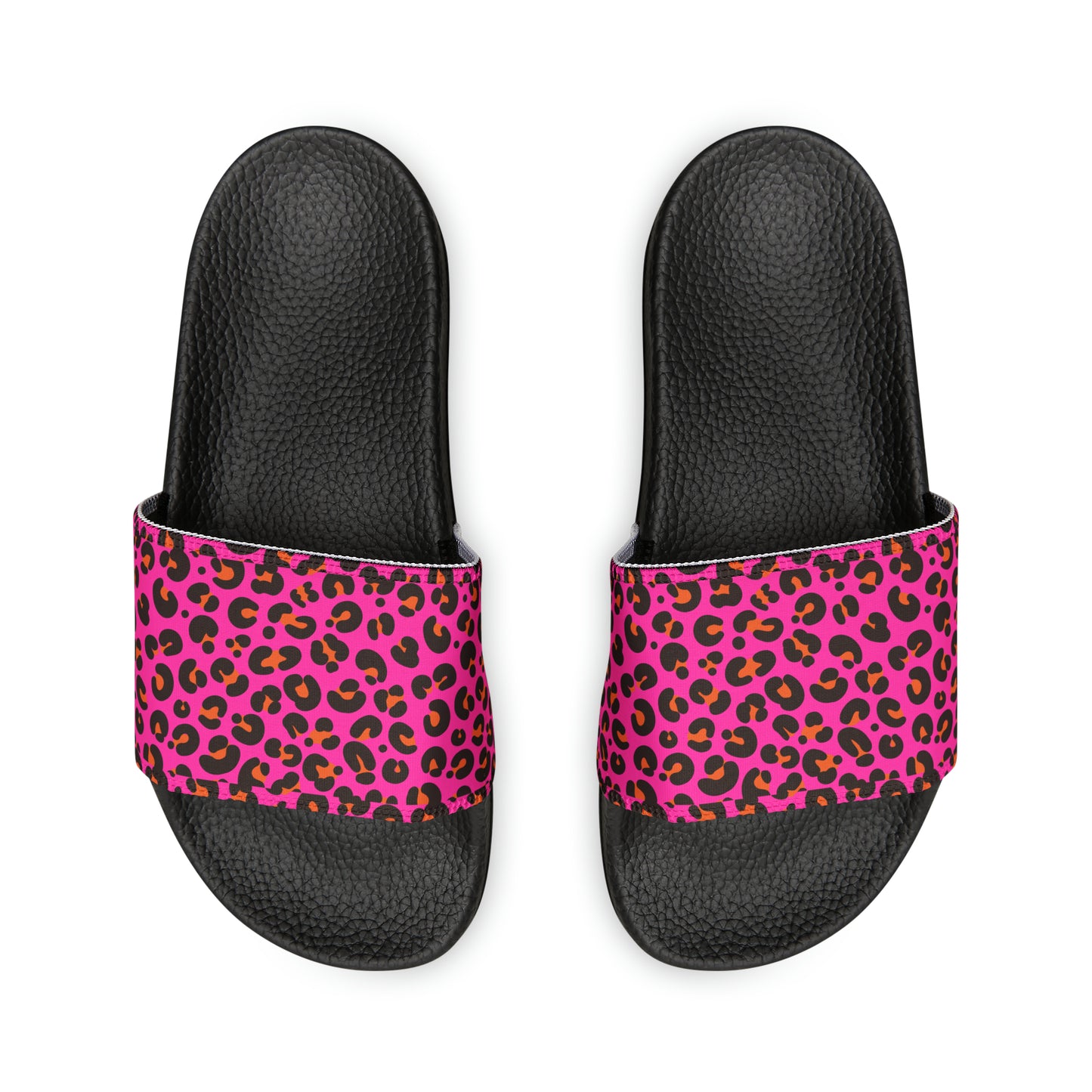 Pink Leopard Slide Sandals