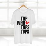 Funny Rooster Graphic Tee – "Top Who Tops Tops" – Perfect Gift for Poultry Lovers