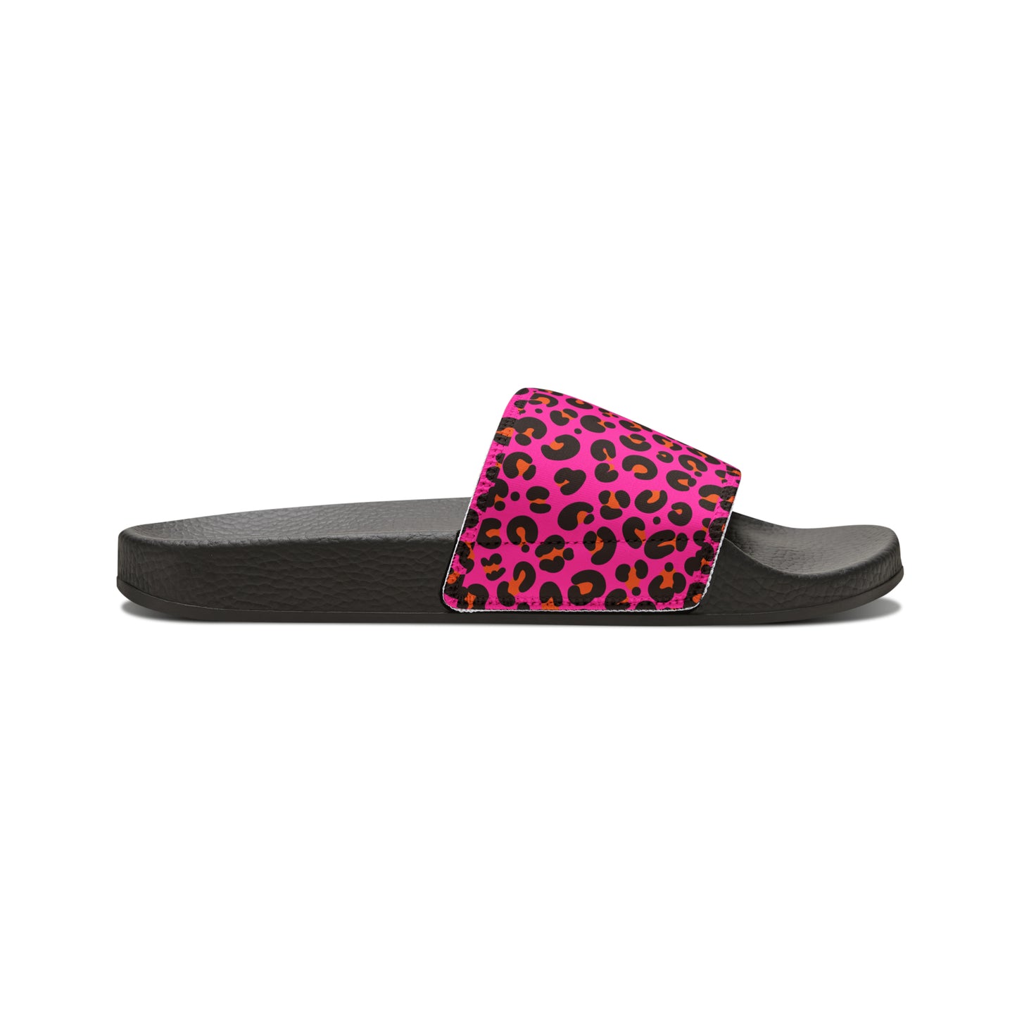 Pink Leopard Slide Sandals