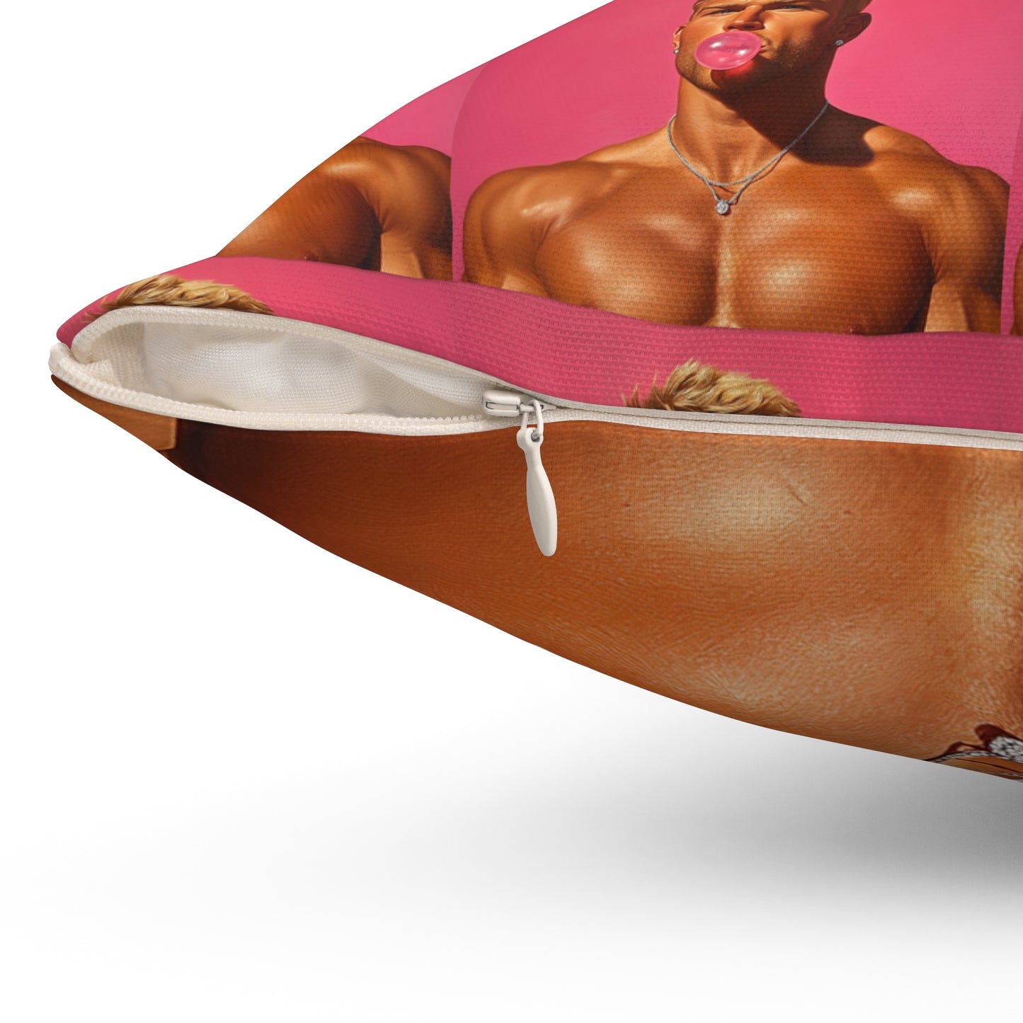 Pink Bubble-Gum Bubbles  Square Pillow