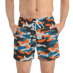 Camouflage Swim Trunks - Sedona Pattern Quick Dry Beachwear