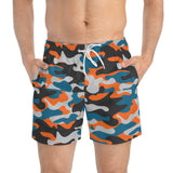 Camouflage Swim Trunks - Sedona Pattern Quick Dry Beachwear