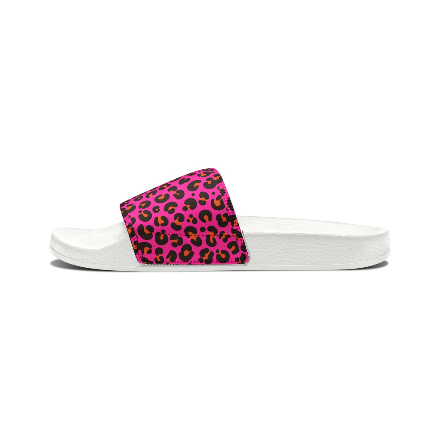 Pink Leopard Slide Sandals