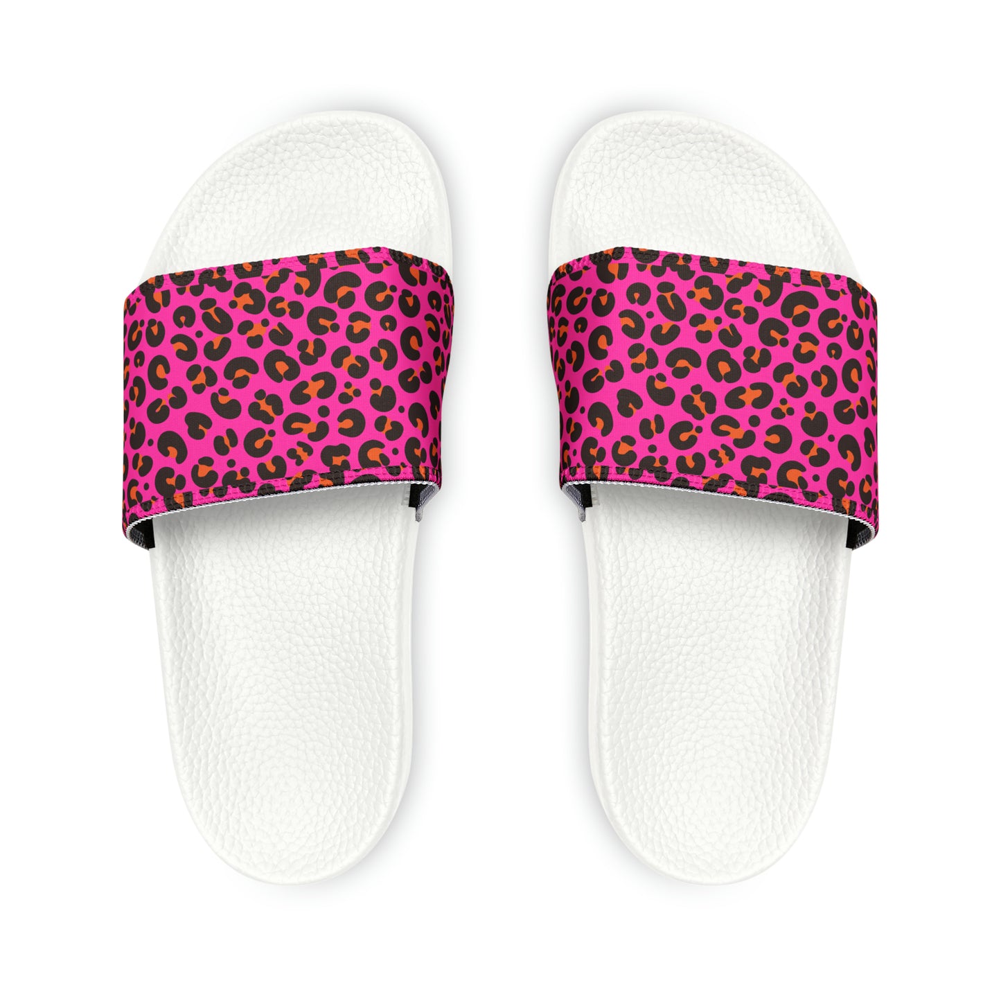 Pink Leopard Slide Sandals