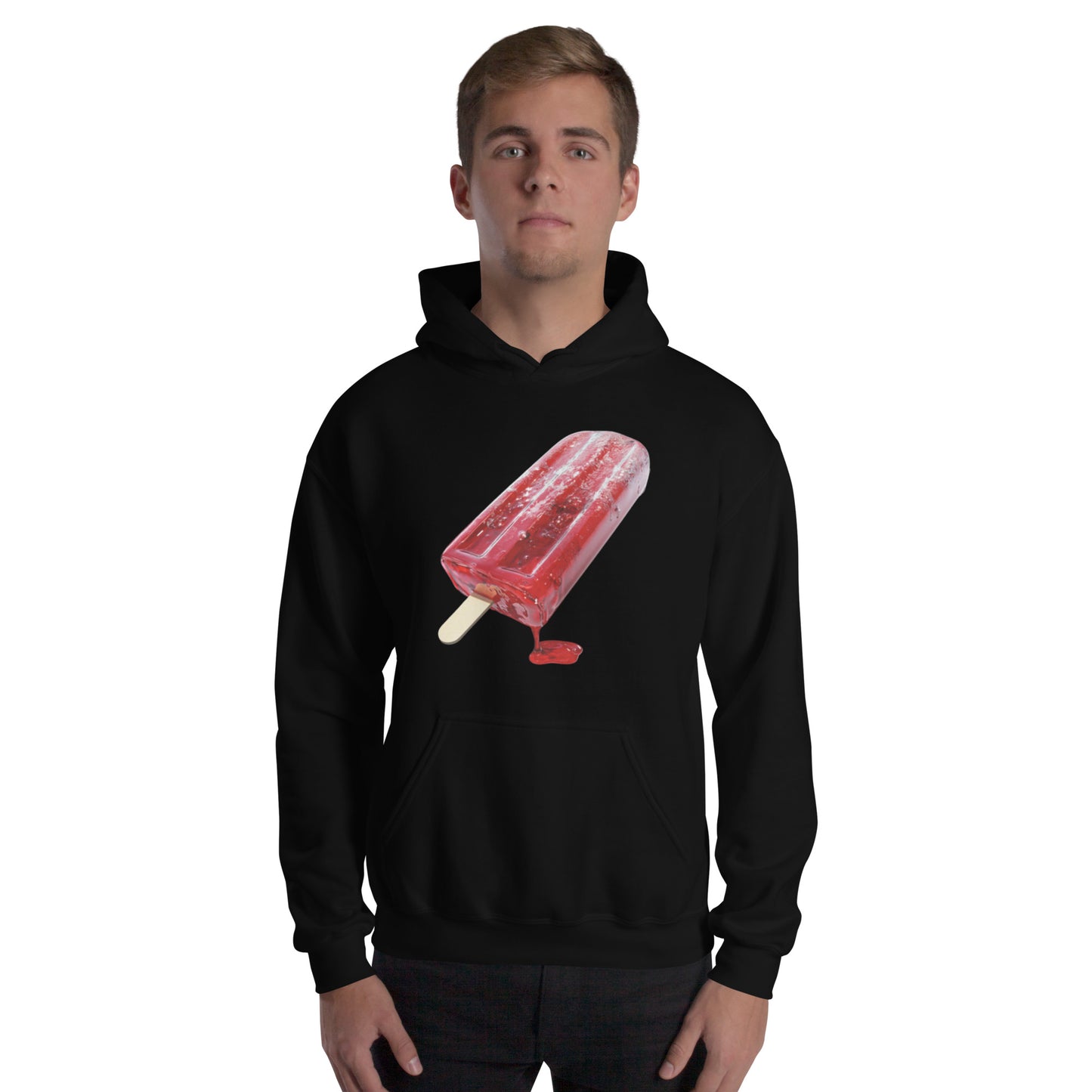 Daddy's Secret Toolbox Iceee Love Stick Drip Hoodie perfect for cold nights and hot sessions. Red popsicle.