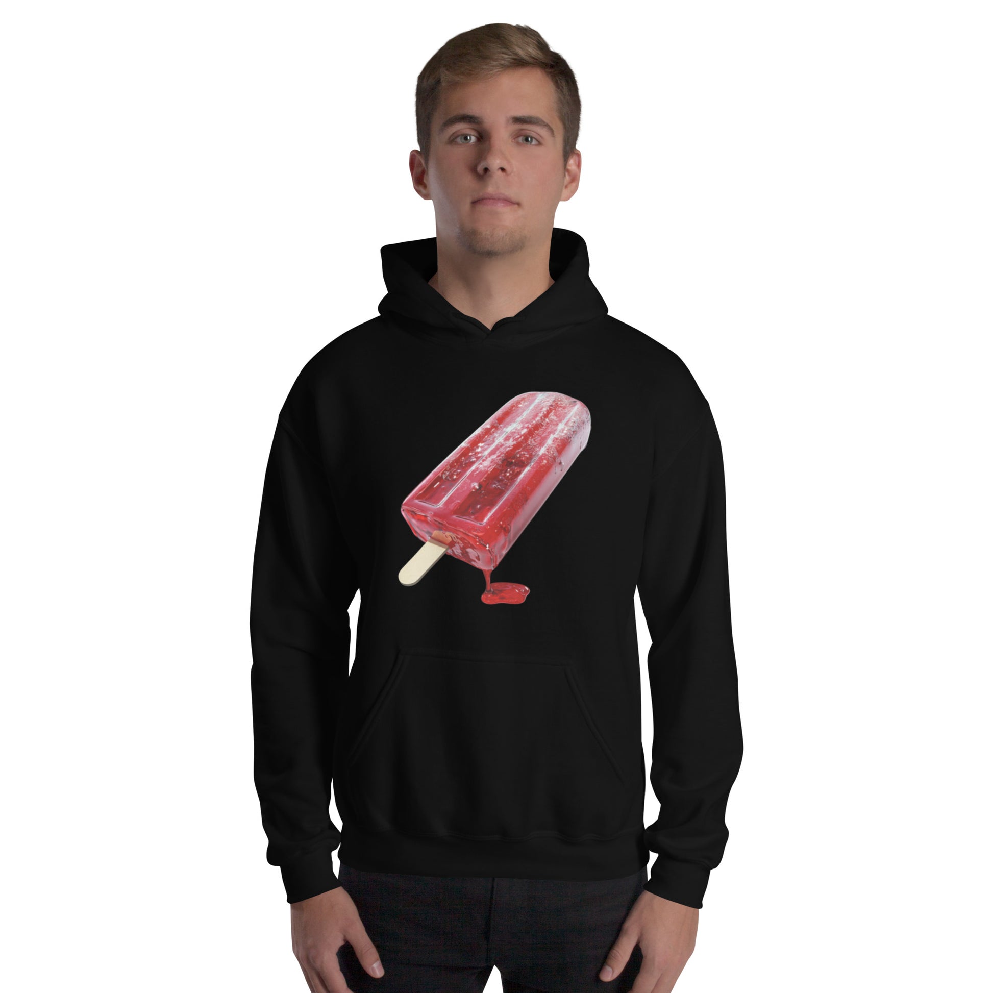 Daddy's Secret Toolbox Iceee Love Stick Drip Hoodie perfect for cold nights and hot sessions. Red popsicle.