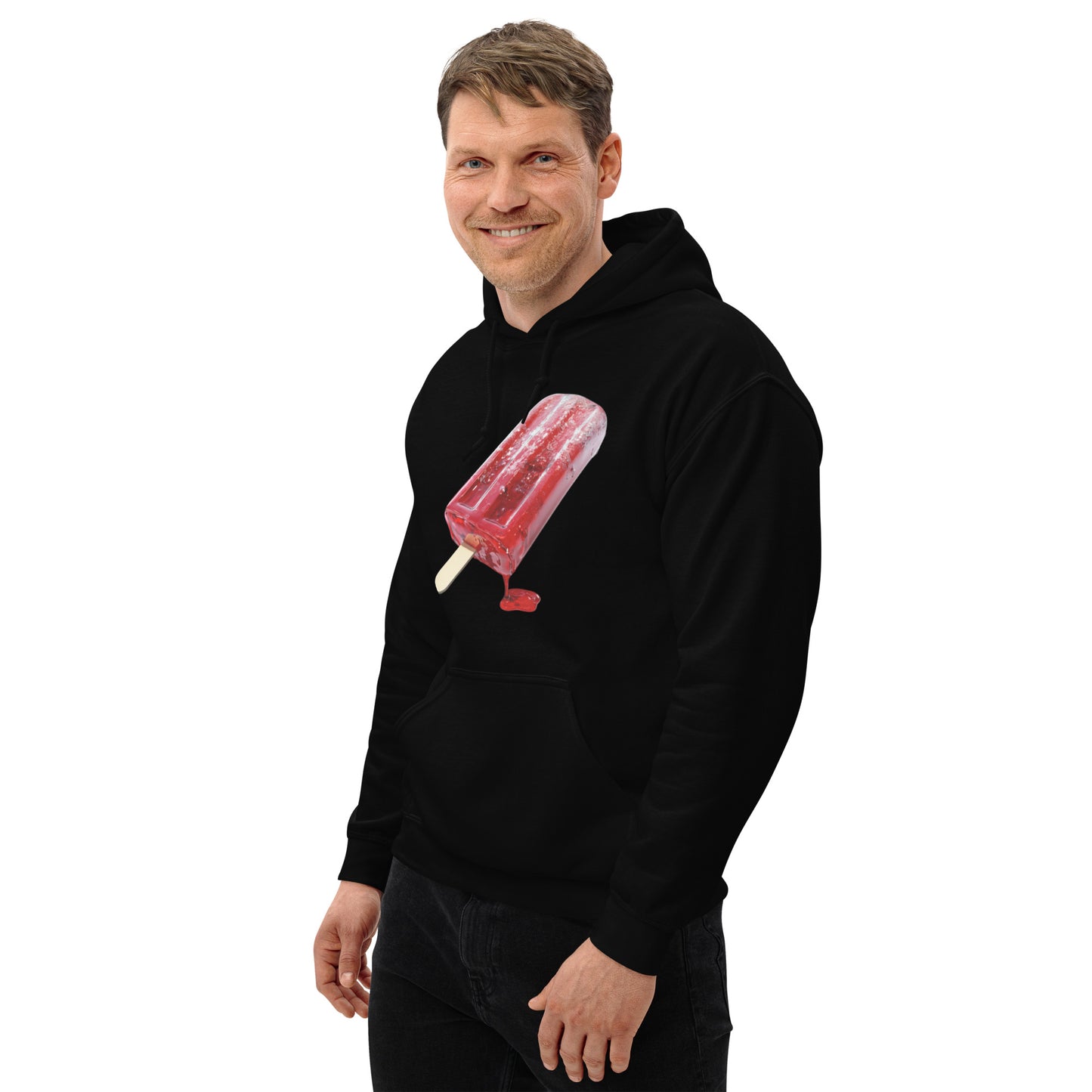 Daddy's Secret Toolbox Iceee Love Stick Drip Hoodie perfect for cold nights and hot sessions. Red popsicle.
