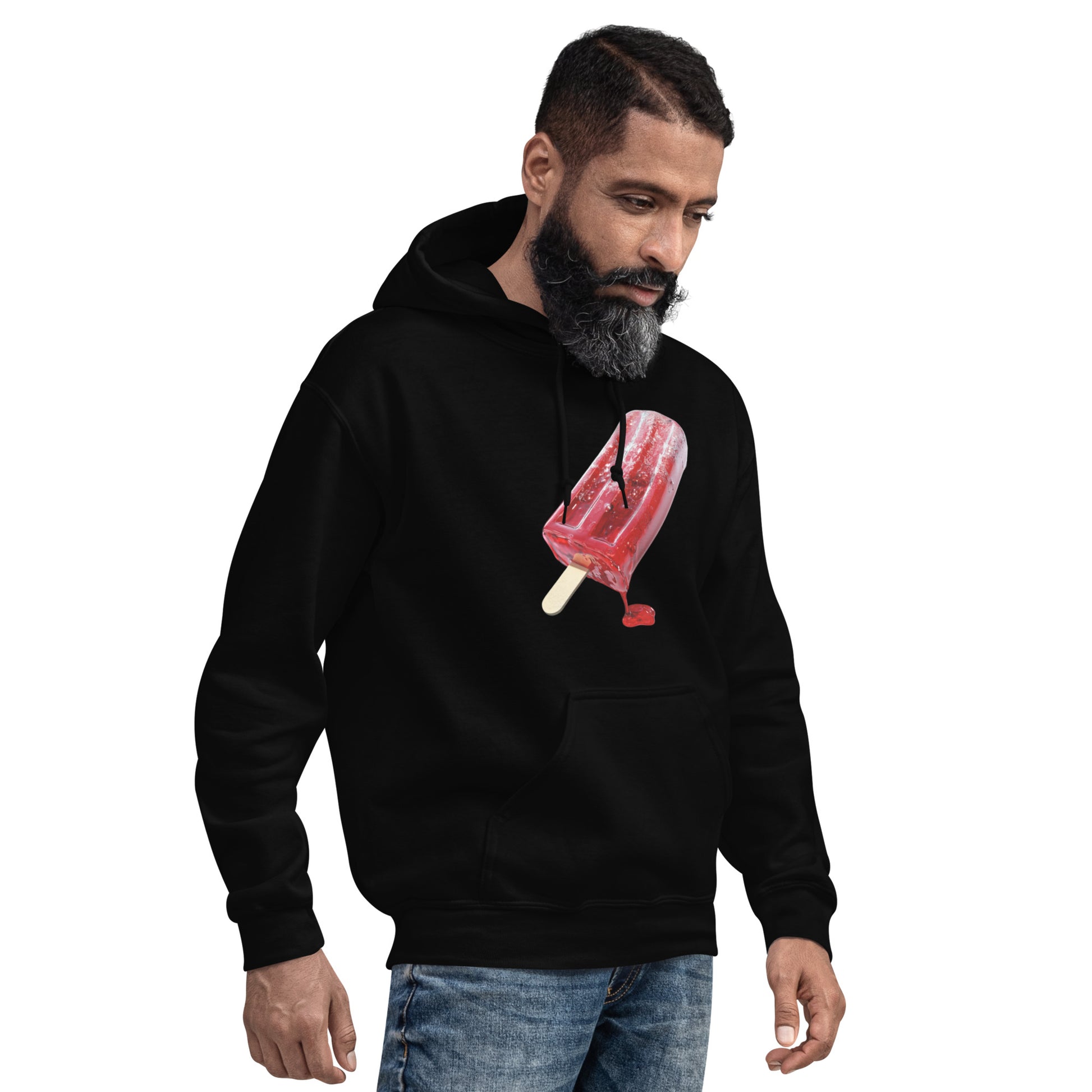 Daddy's Secret Toolbox Iceee Love Stick Drip Hoodie perfect for cold nights and hot sessions. Red popsicle.