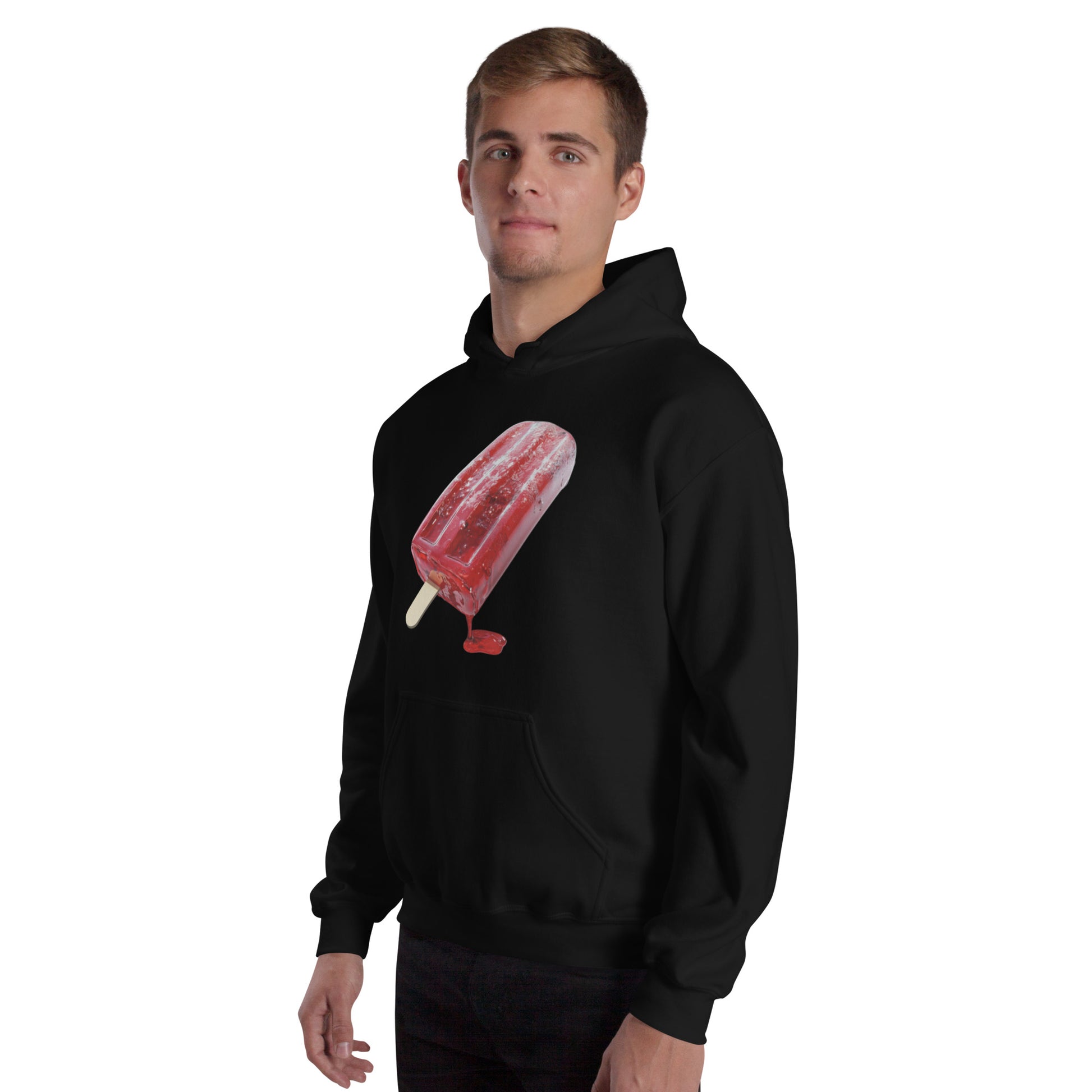 Daddy's Secret Toolbox Iceee Love Stick Drip Hoodie perfect for cold nights and hot sessions. Red popsicle.