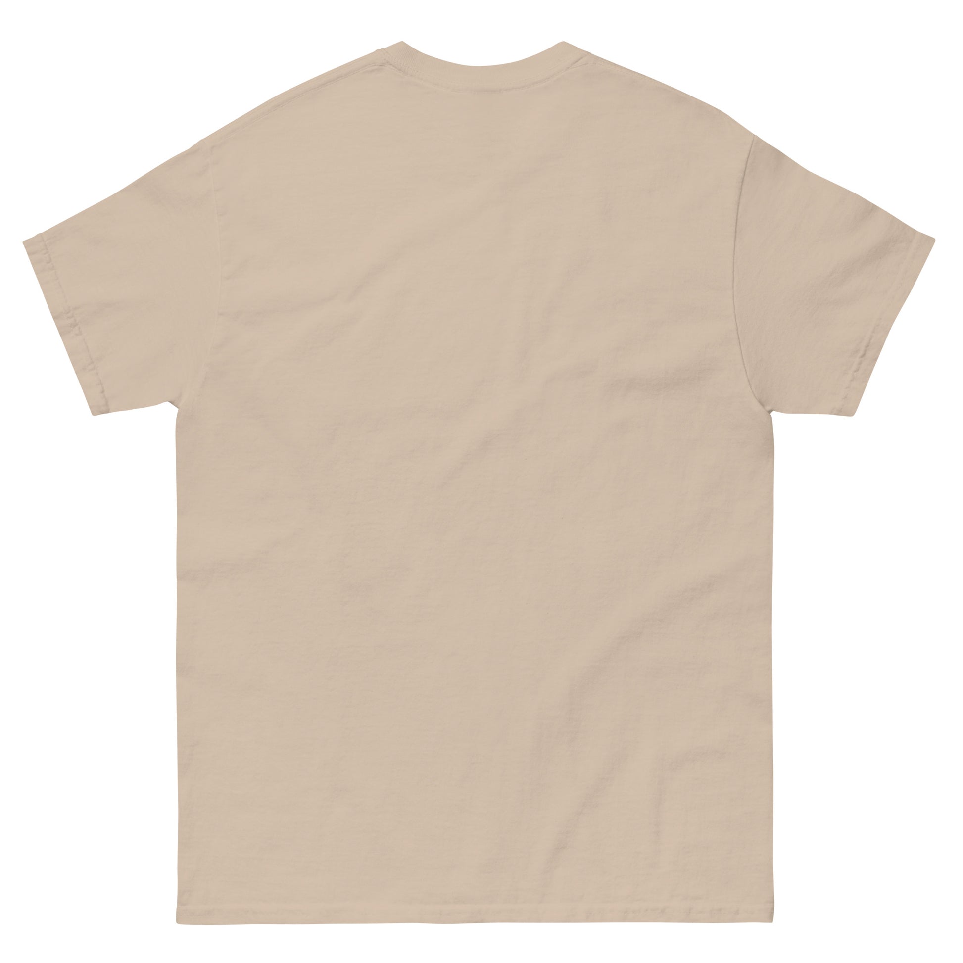 Blue beard not blue balls hairy hunky daddy ready for action. watercolor graphic of the big dick hairy sex god who loved big juicy dicks and cocks. Super chill and comfortable. Makes a great gift. Holiday. Gym wear. Club wear. Sex gear. Sexy. Sand tan t-shirt front graphic. back