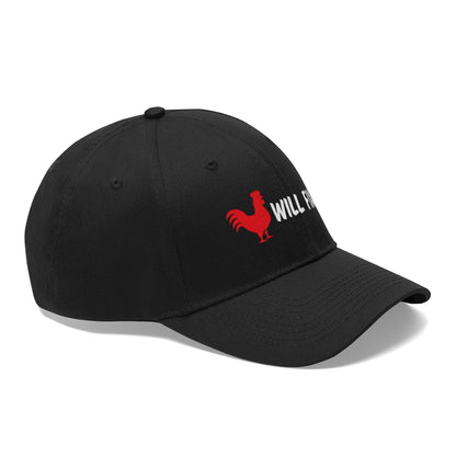 ROOSTER WILL FIX IT Unisex Twill Hat