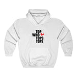 TOP WHO TOPS TOPS  Grey Unisex Heavy Blend™ Hooded Sweatshirt