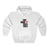 TOP WHO TOPS TOPS  Grey Unisex Heavy Blend™ Hooded Sweatshirt