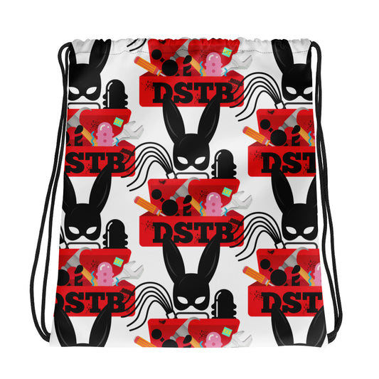 DSTB Daddy's Secret Tool Box Rabbit x Toolbox Logo Drawstring bag