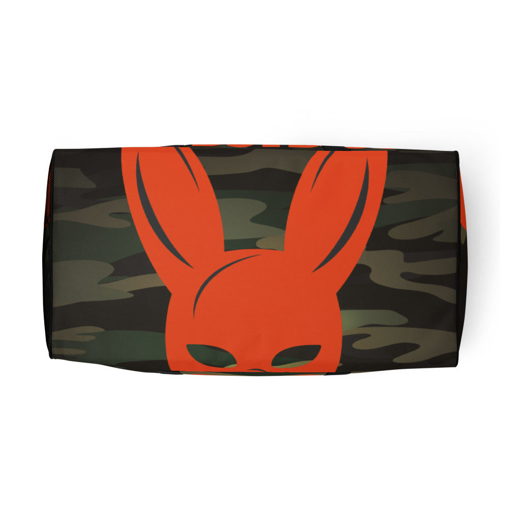 DSTB Daddys Secret Tool Box Orange Camo Rabbit Logo Duffle bag