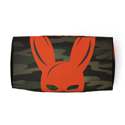 DSTB Daddys Secret Tool Box Orange Camo Rabbit Logo Duffle bag