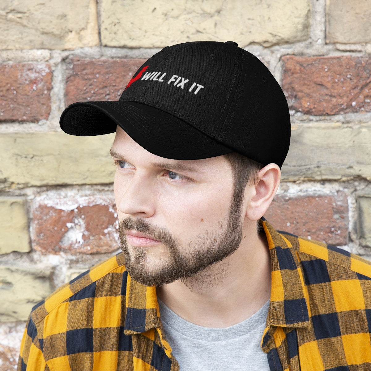 ROOSTER WILL FIX IT Unisex Twill Hat