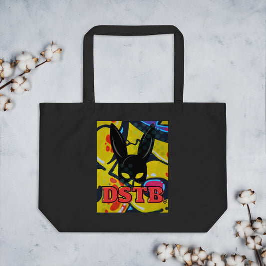 DSTB Daddys Secret Tool Box Yellow Tail Rabbit Logo Large organic tote bag