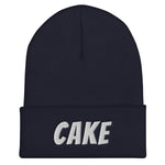 Cake beanie. Cake hat. Cake for your head. Head case. Hats for all seasons. Hats for men. Hats for women. Beanies for men. Beanies for women. Beanies for snowboarders. Snowboarder beanies. 