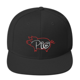 Red Pig Snapback Hat