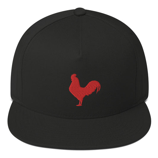 Red Rooster Flat Bill Cap