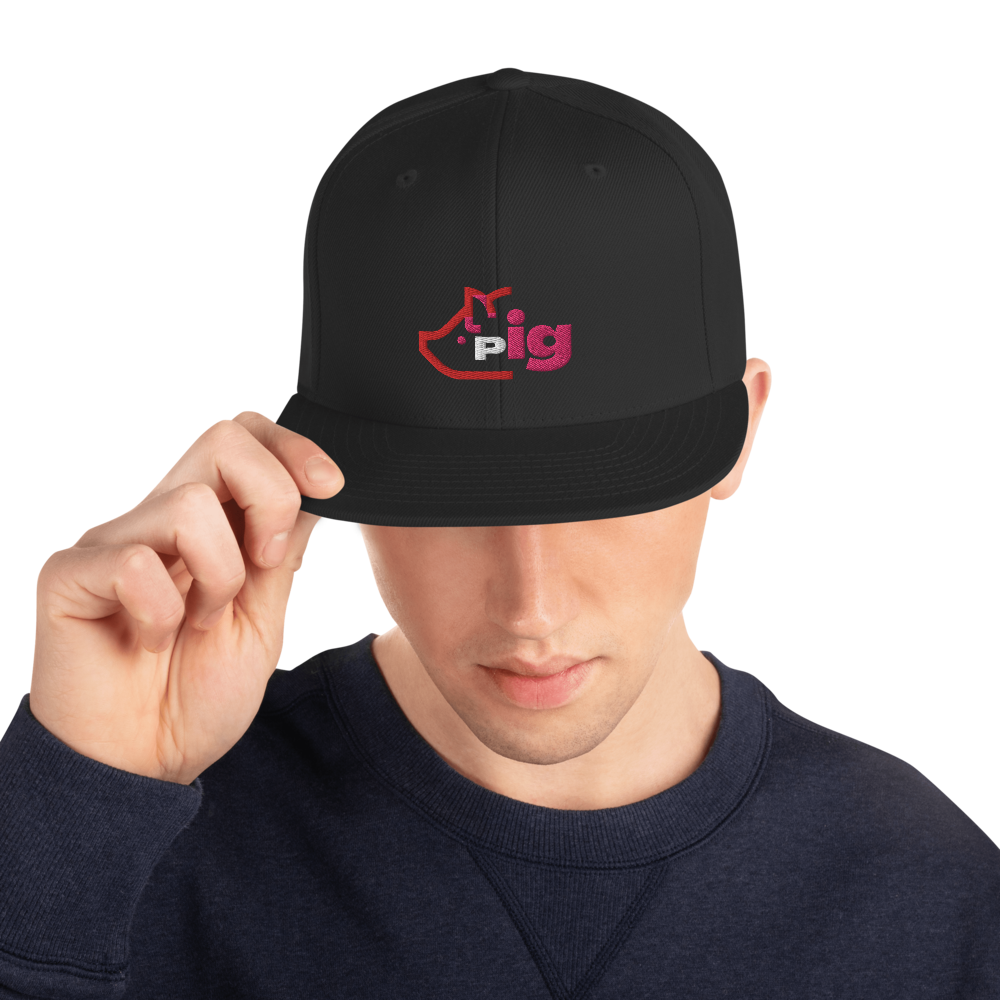 Pig Insignia Logo Snapback Hat