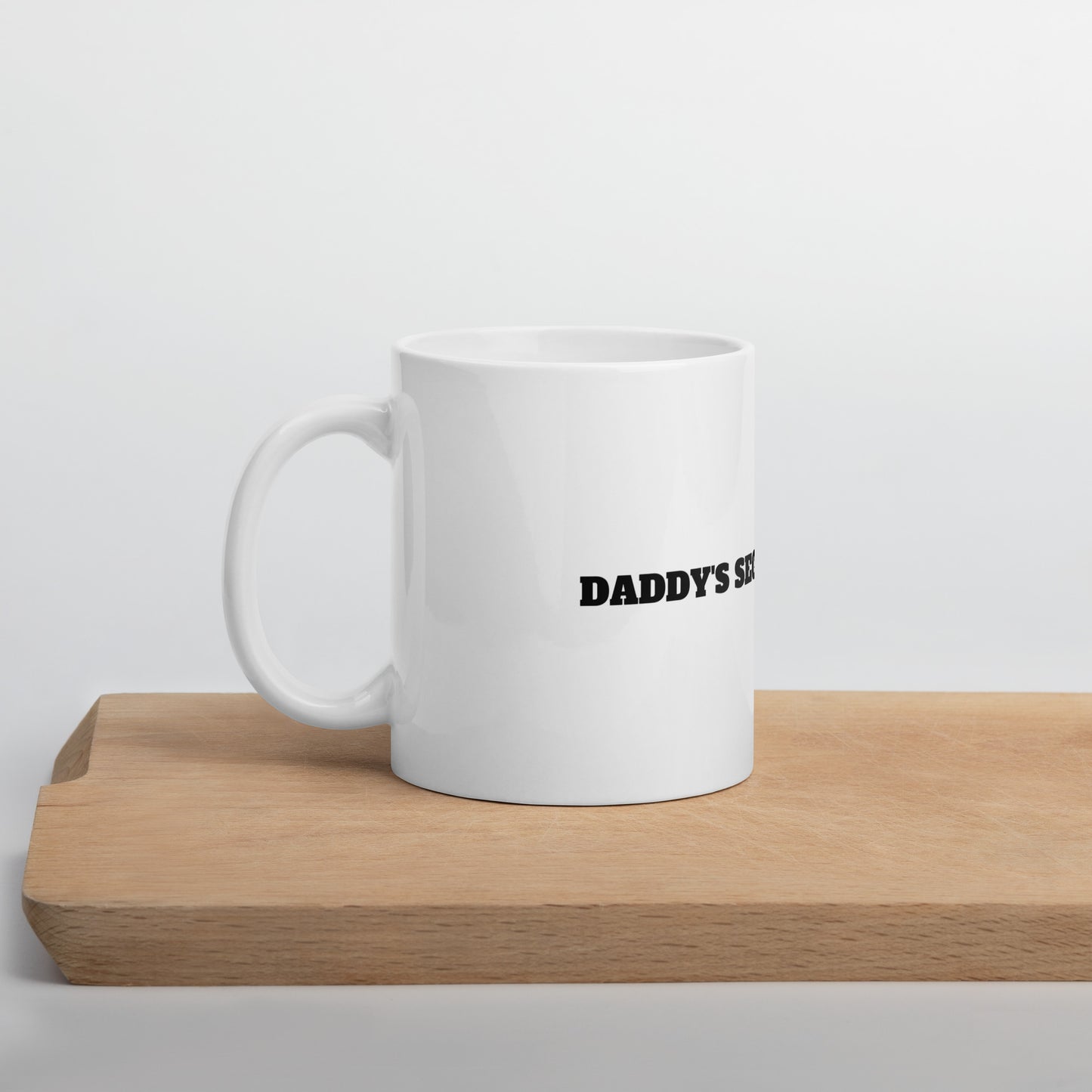 Daddys Secret ToolBox White glossy mug