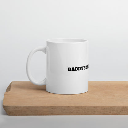 Daddys Secret ToolBox White glossy mug