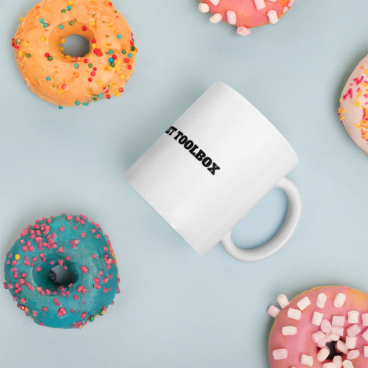 Daddys Secret ToolBox White glossy mug