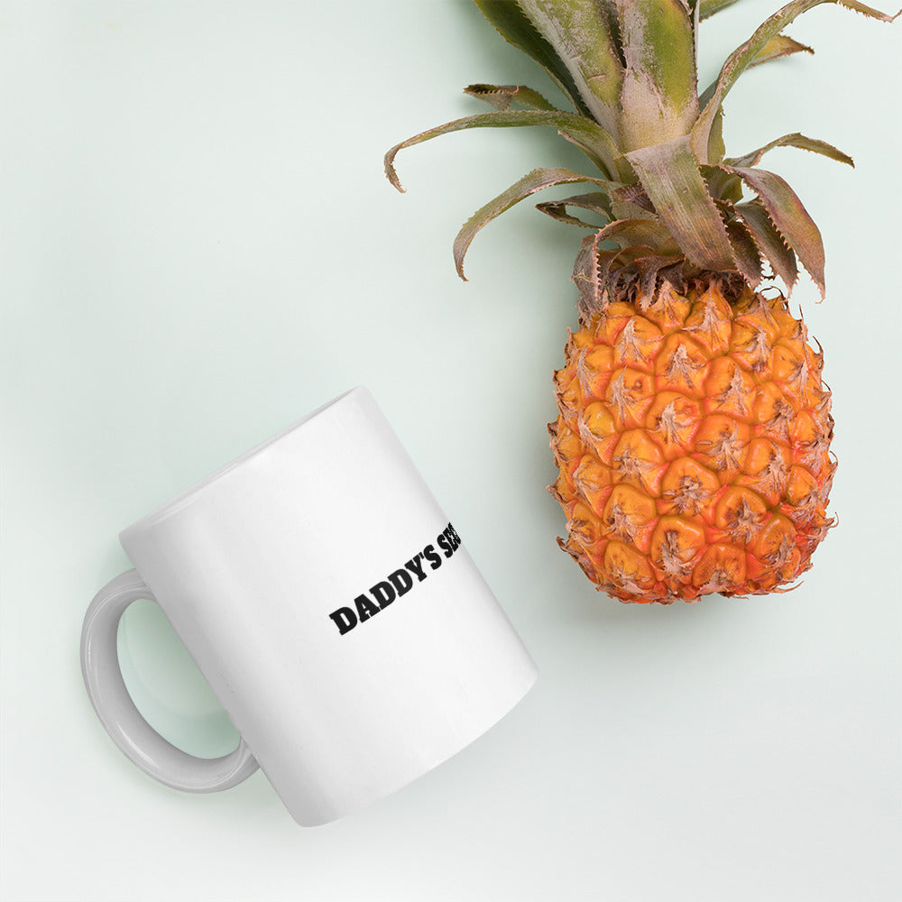 Daddys Secret ToolBox White glossy mug